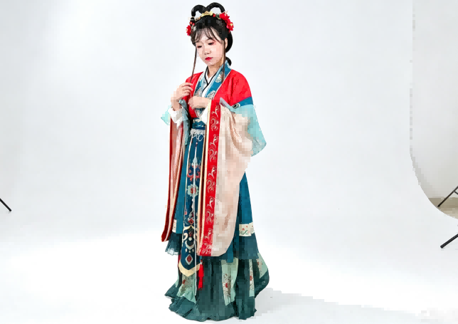 古代汉唐女装 三维摄影高斯模型预览